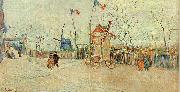 Street Scene in Montmartre Vincent Van Gogh